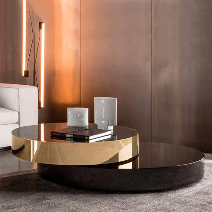 Italian Luxury Rotating Coffee Tables Modern Minimalist Living Room Extension Coffee Table Creative Design Home Furniture FYCT