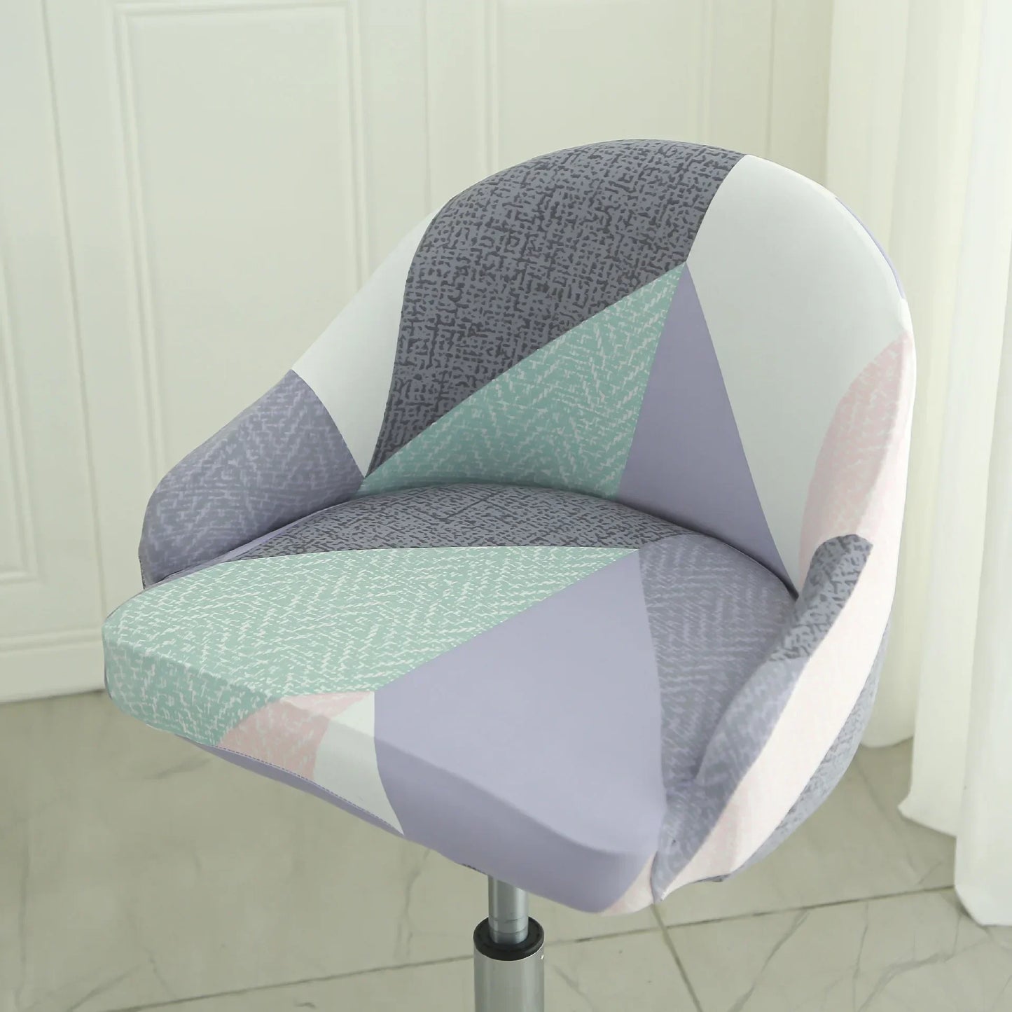 1PC Semi-Circular Universal Wear-Resistant Chair Cover Chair Cover Dust-proof Elastic Restaurant Hotel Dining Chair Cover 의자 커버