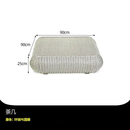 Outdoor courtyard rattan sofa rattan chair leisure sun room outdoor garden terrace round rattan sofa chair open-air furniture