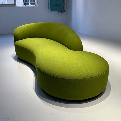 Modern Comfortable Velvet Fabric Couches for Home Luxury Commercial Sofas Set Furniture Couch Living Room Curved 3 Seater Sofa