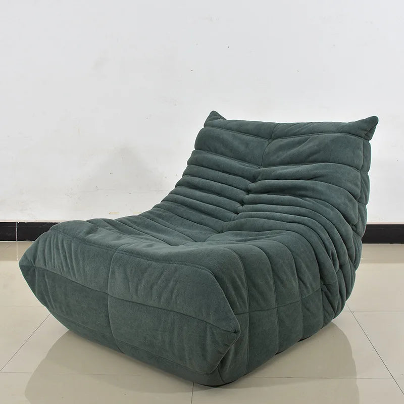 Compression sofa Foshan factory frameless integrated molding sponge caterpillar lazy fabric SOFO chair furniture