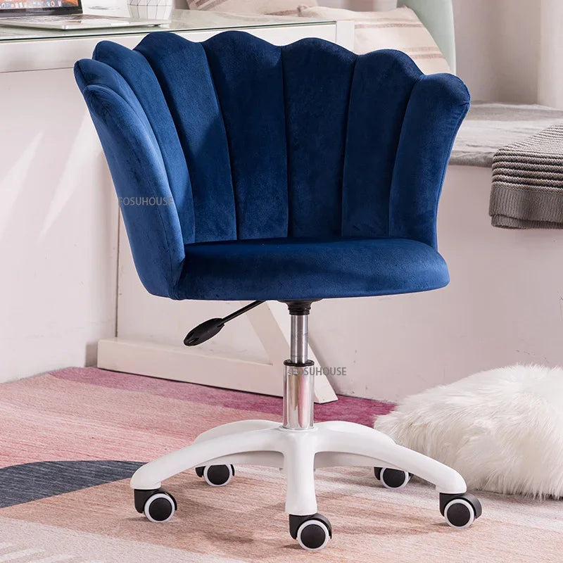 Nordic simple Bedroom Computer Chairs Home Backrest Chair Bedroom Swivel Chairs Dormitory Comfortable Sedentary Gaming Chair Z