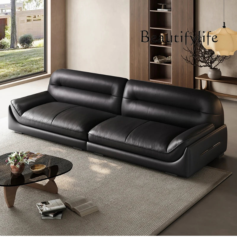 MM Lounge Leather Filler Sofa Living Room Luxury Italian Nordic Lazy Couch Recliner Mini 3 Seater Divani Da Soggiorno Furniture