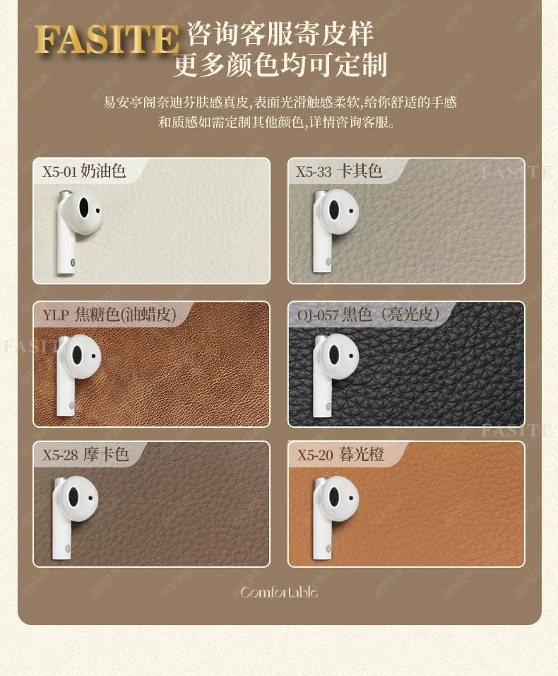 Portable Minimalist Brown Sleep Sofa Faux Leather Designer Loveseat   Sofa Couch Cloud  Living Room Furniture