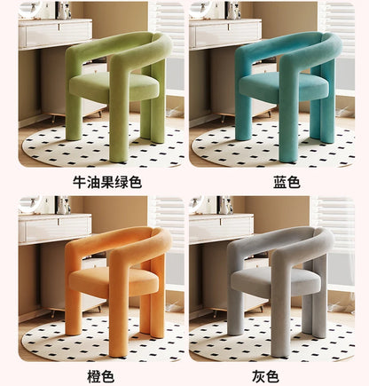 Bedroom Makeup Stool Light Luxury Senior Dresser Chair Home Dining Chair Nail Salon Back Chair