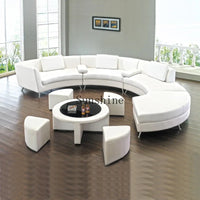 Minimalist curved sofa company lobby living room sofa combination