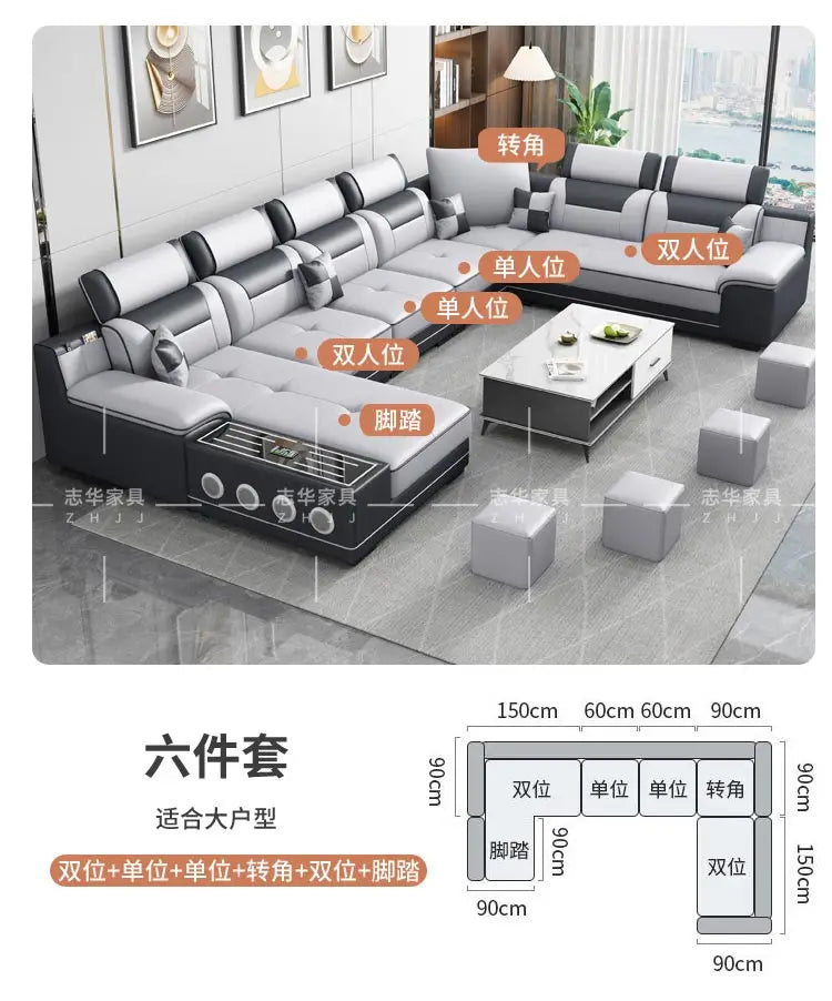 Seater Modern Sofa Ajustable Luxury Sectional Multifunctional Reclining Sofa Cushion Lazy Meubles De Maison Salon Furnitures