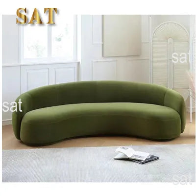 Modern Velvet Fabric Living Room Sectional Couch Reclining Wood Legs Corner Sofa Set for Hotels Malls Villas