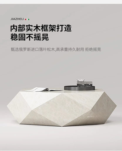 Coffee table small apartment rock slab designer atmospheric Italian living room high-end creative coffee table