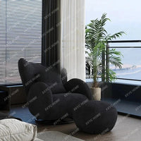 Rotatable antelope single sofa living room fabric leisure chair antique bedroom home lazy sofa