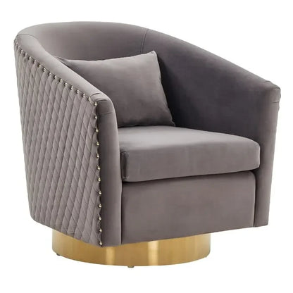 For High Quality Modern Golden Stainless Steel Velvet Fabric Single Sofa High Back Sofa Chair for Home Hotel Furniture