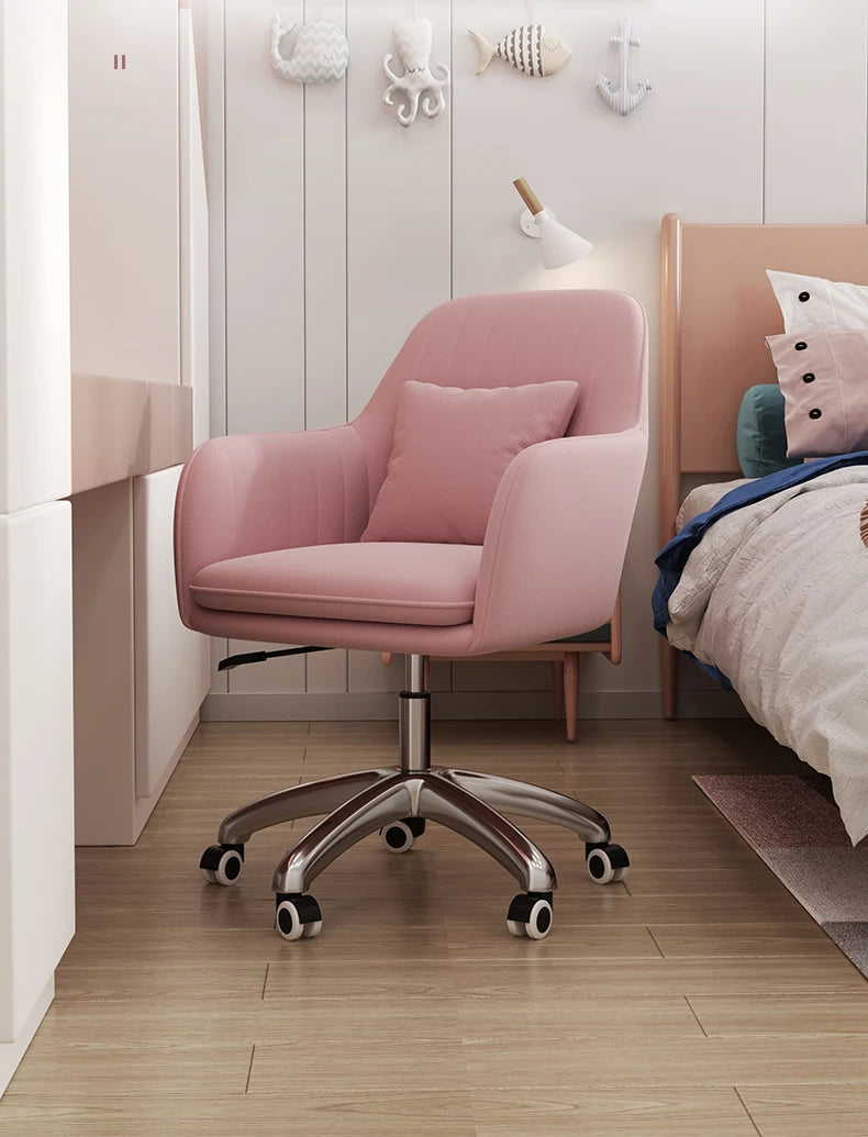 Lift Swivel Office Chairs Bedroom Home Armrest Backrest Leisure Computer Chair Student Dormitory Comfortable Learning Desk Chair