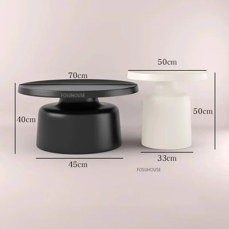 Nordic Living Room Center Table Circular Coffee Tables Modern Side Tea Table Portable Simple Bedroom Nightstand Home Furniture B
