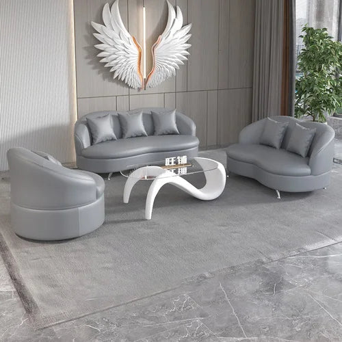 Grand canapé de luxe blanc imperméable à l'eau Simple vert Chaise longue nouveau canapé naturel concepteur Muebles Para dortoir meubles