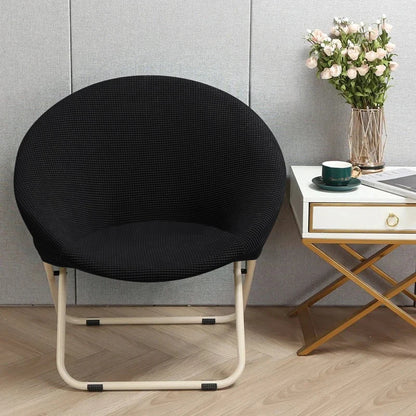 Comfortable Folding Chair Cover Cozy Moon Chair Relaxing Sun Chair Protector Stretchy Soft Cushion Portable Padded Seat Cover