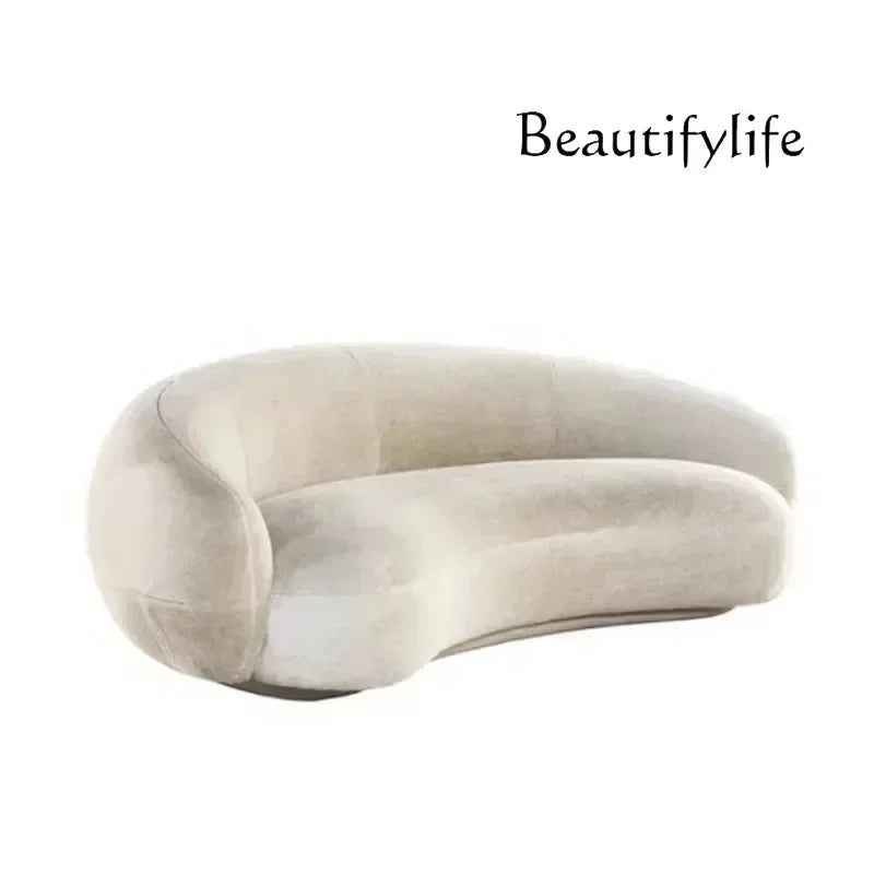 uu High Quality Curved 3 Seater Sofa Adults Waterproof Modern Luxury Christmas Sofa European Seating Divano Letto Home Furniture