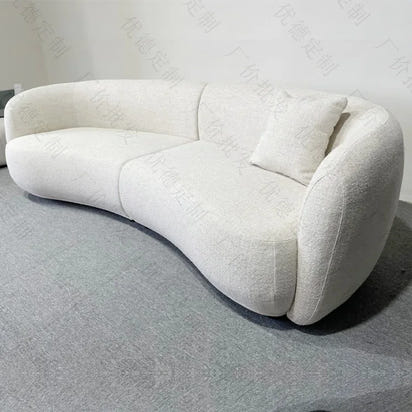 Living room modern simple cashew fabric leisure sofa