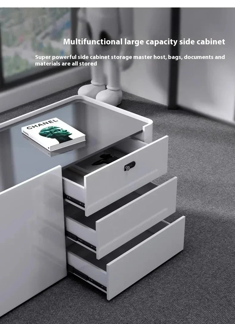 Luxury Long Office Desk Modern Design Storage Multifunctional Office Desk Display Minimalist Mesas Escritorio Trendy Furniture