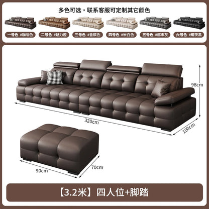 Modern Leather Living Room Sofas Couch Lazy Nordic Luxury Minimalist Living Room Sofas Lounge Designer Muebles Home Furniture