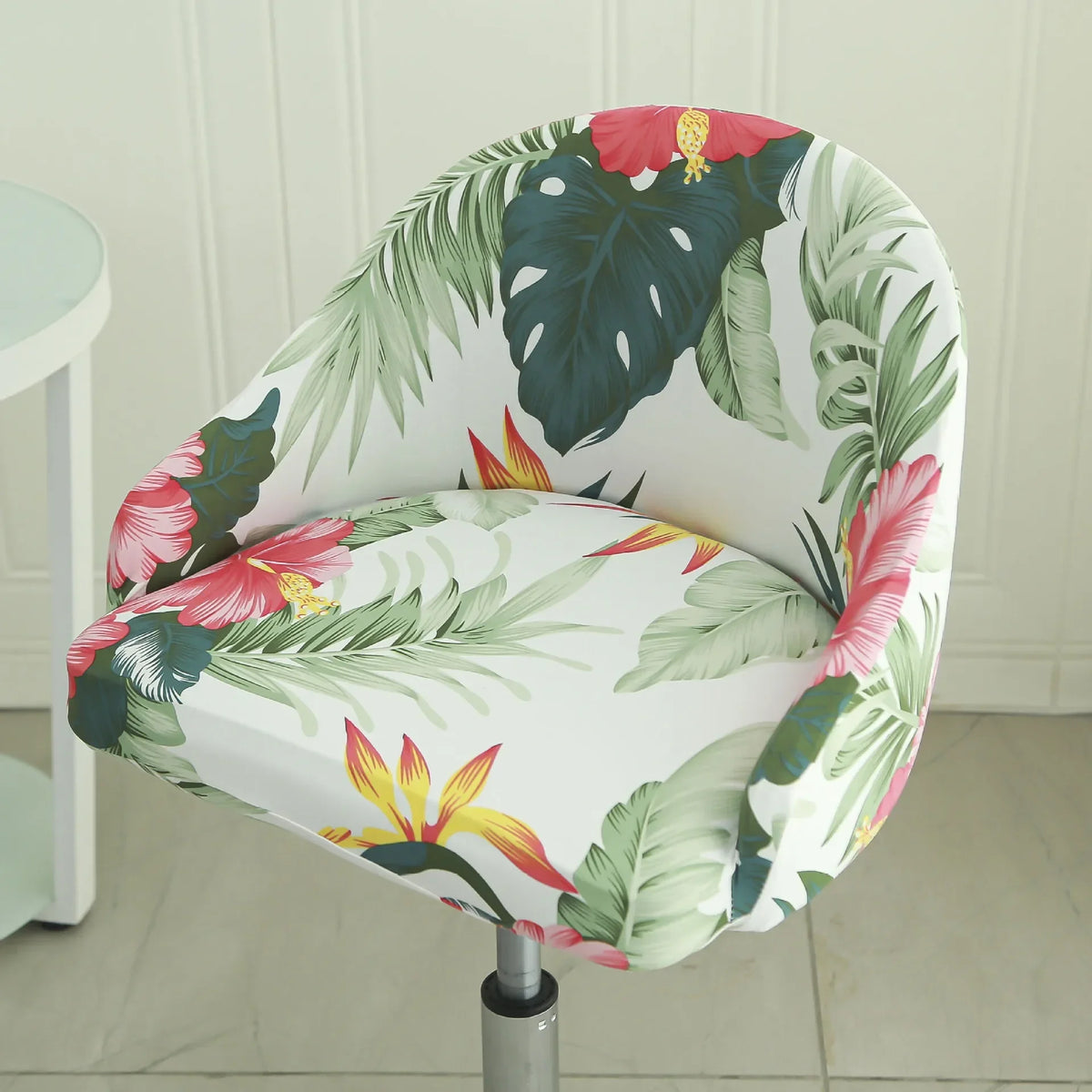 1PC Semi-Circular Universal Wear-Resistant Chair Cover Chair Cover Dust-proof Elastic Restaurant Hotel Dining Chair Cover 의자 커버