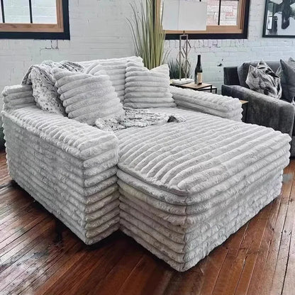 Italian minimalist thick velvet compression sofa bed French fabric lazy sofa