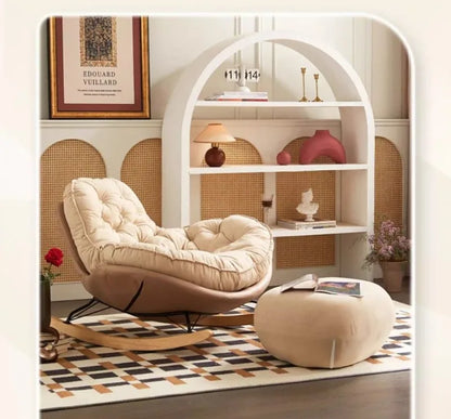 Thickened Penguin Rocking Chair Balcony Sofa Home Bedroom Leisure Chair Wide