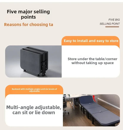 Rollaway bed Single office lunch break bed Nap bed Portable retractable hidden escort bed Rollaway bed Camp bed