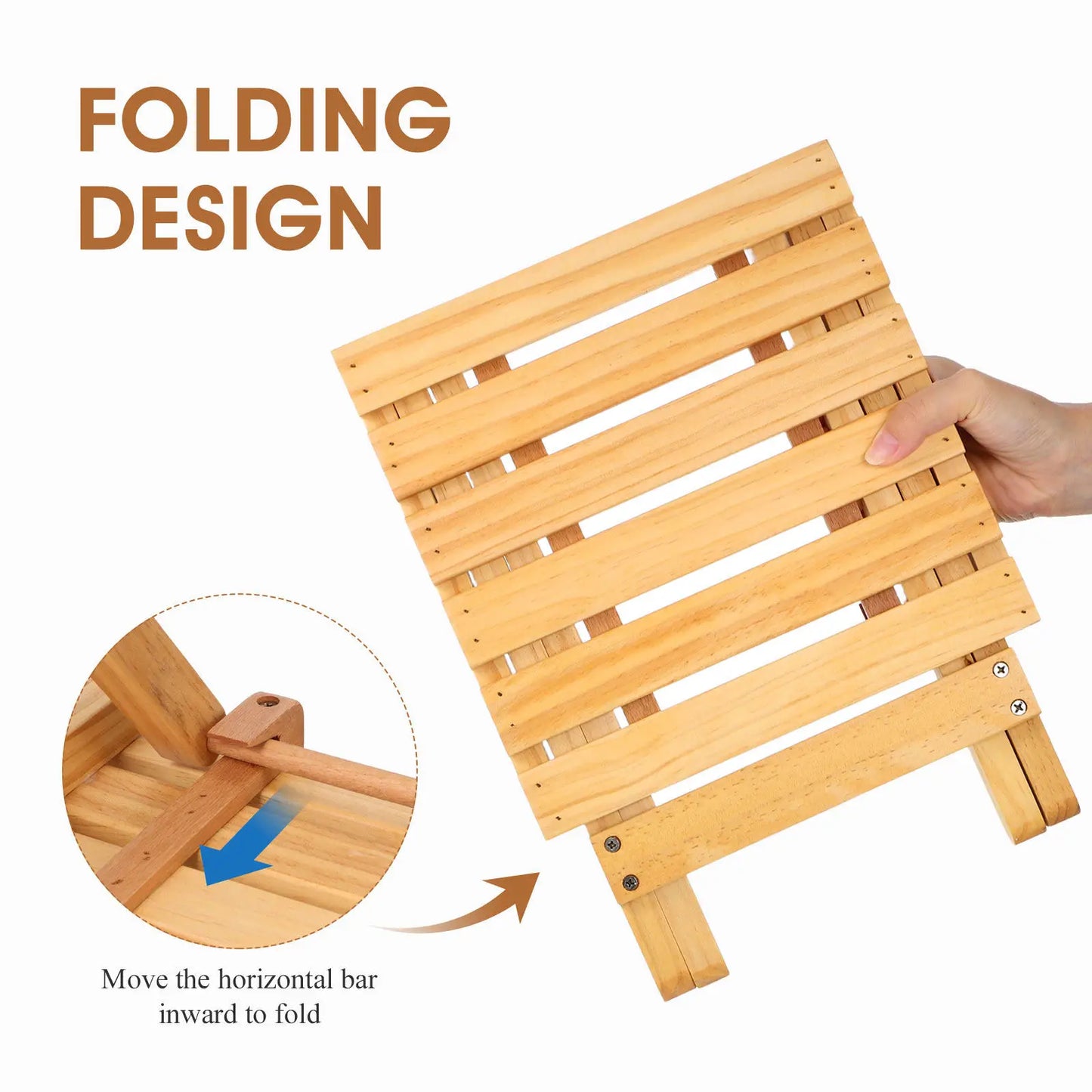 Folding Wooden Small Table Portable Outdoor Wine Table Stable Legs Simple Beautiful Design for Picnic Garden Party Serving Desk