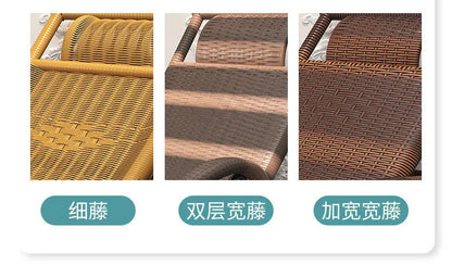 Rocking chair rattan chair adult nap recliner living room balcony lazy chair small rocking elderly leisure rocking