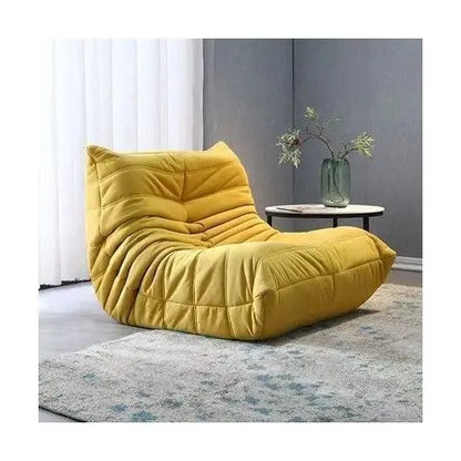 Lazy sofa, togo caterpillar sofa, light luxury, simple Internet celebrity creative chair, suede freehand space recliner