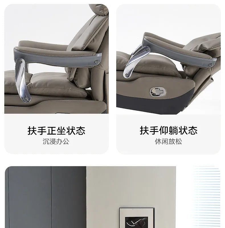 Multi functional genuine leather office chairs sillas gaming ergonomic chair cadeira ergonômica chaise gaming office furniture
