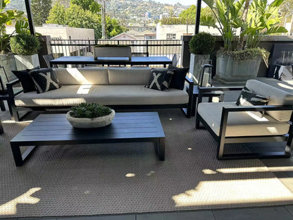 Chinese Factory Wholesale Outdoor Courtyard Terrace Aluminum Sofa Tea Table Combination Outdoor Garden Sofa Furniture