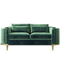 Light luxury fabric sofa simple modern large apartment living room coffee table combination