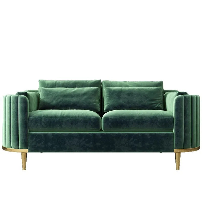 Light luxury fabric sofa simple modern large apartment living room coffee table combination