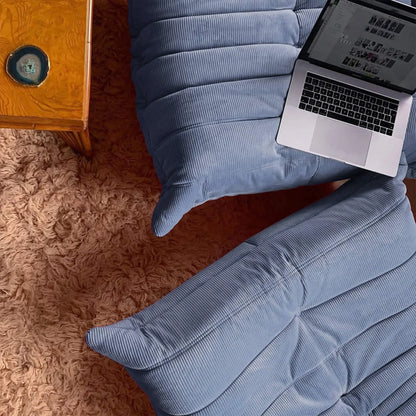 Caterpillar sofa togo modern living room balcony lounge lazy sofa available white lamb wool sofa