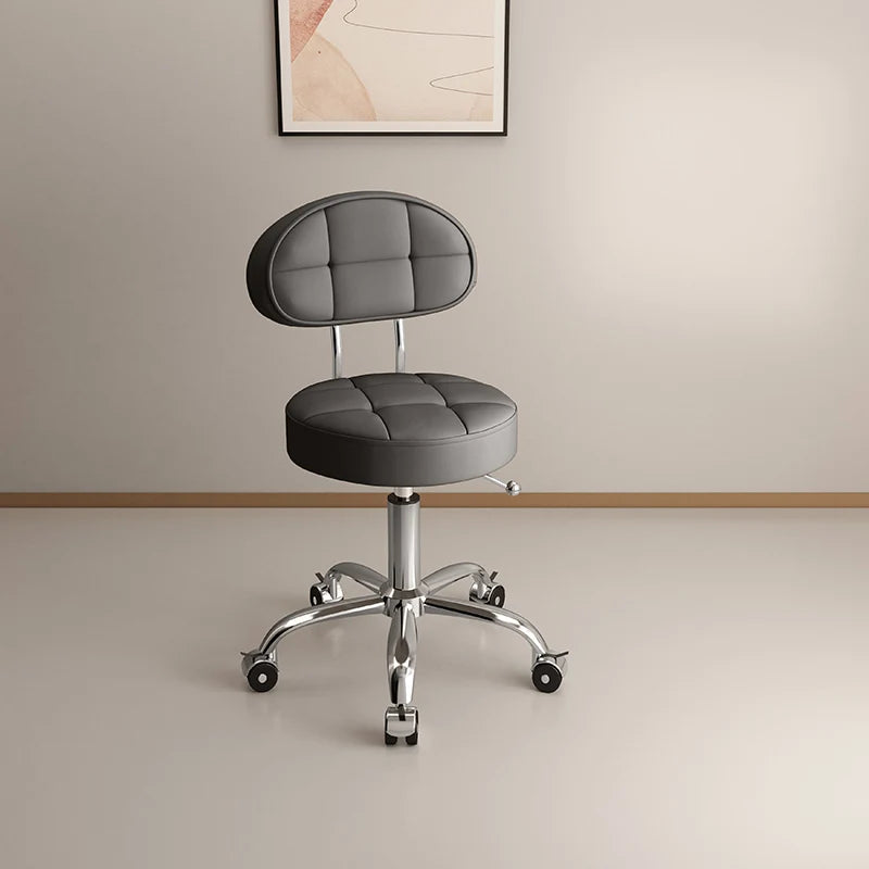 Professional Beauty Salon Chairs Backrest Barber Pedicure Chair Lifting Manicure Hairdresser Hair Salons Wheel Stool Furniture