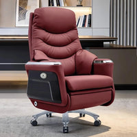 Arms Heat Office Chair Big Tall Comfy Boss Single Office Chair Massage Ergonomic Chaise Bureau Design Italian Furniture Luxury