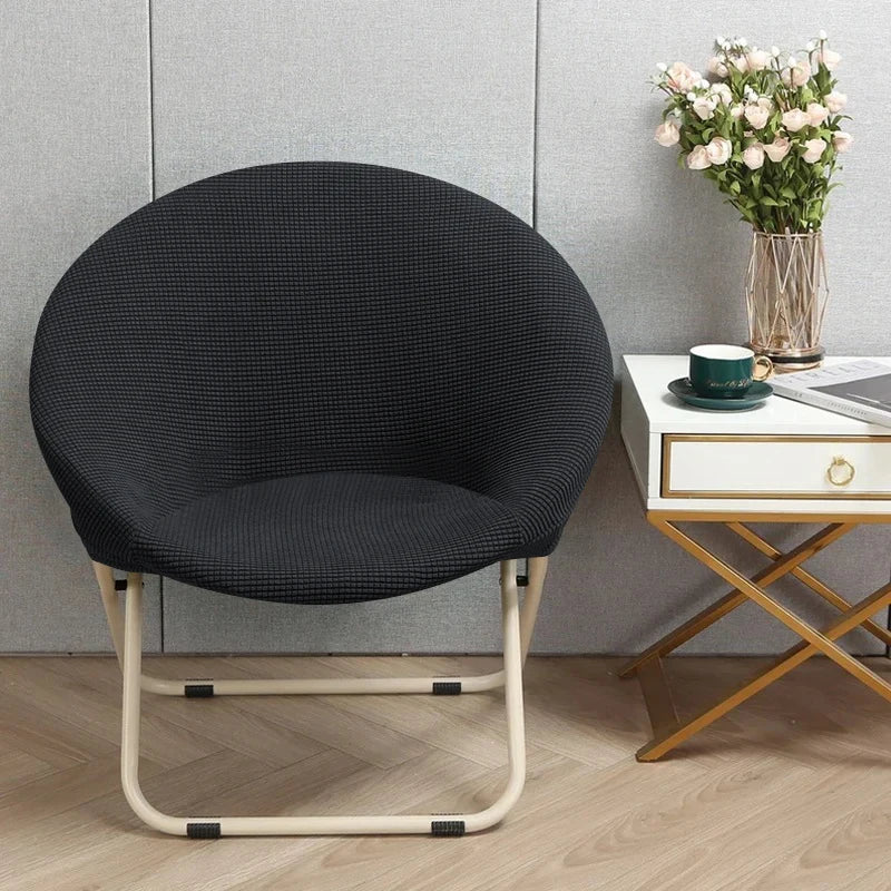Comfortable Folding Chair Cover Cozy Moon Chair Relaxing Sun Chair Protector Stretchy Soft Cushion Portable Padded Seat Cover