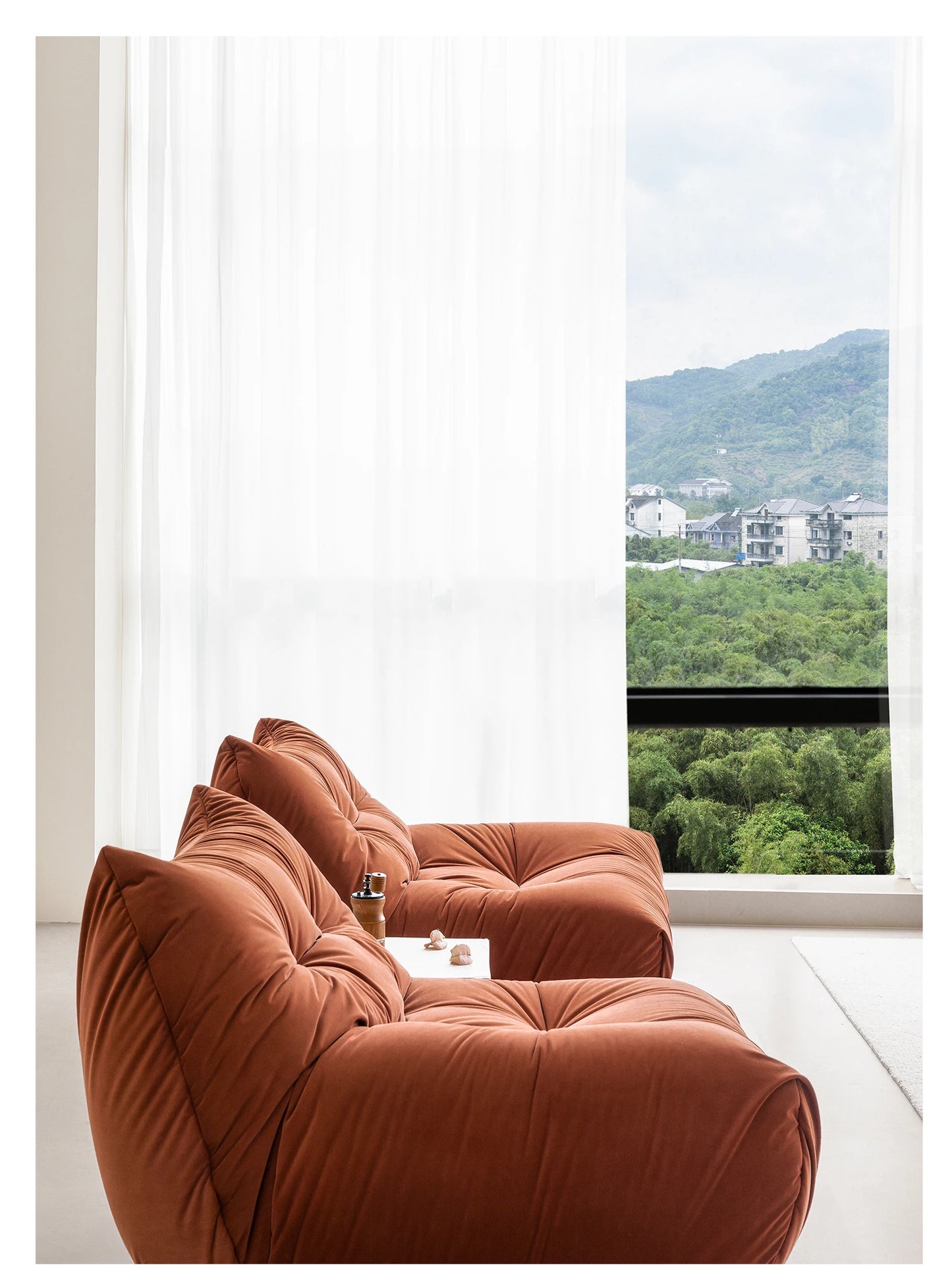 Nordic Cream Style Living Room Sofa White Square Combination Creative Design Lazy Couch Comfort Home Furniture Lounge Chair FYLS