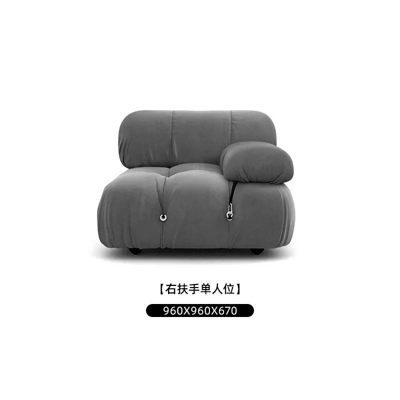 Modular Sofa Set Reclining Sectional Cube Chair Modern Minimalist Nordic Fabric Living Room Furniture for Home Decor Sofas