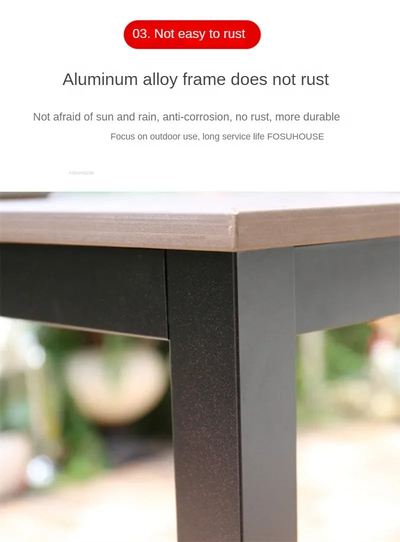 Rattan Garden Table and Chair Balcony Outdoor Furniture Sets Modern Outdoor Leisure Rattan Table and Chair Garden Furniture Sets