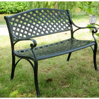 Cast Aluminum Outdoor Furniture Outdoor Bench in Garden