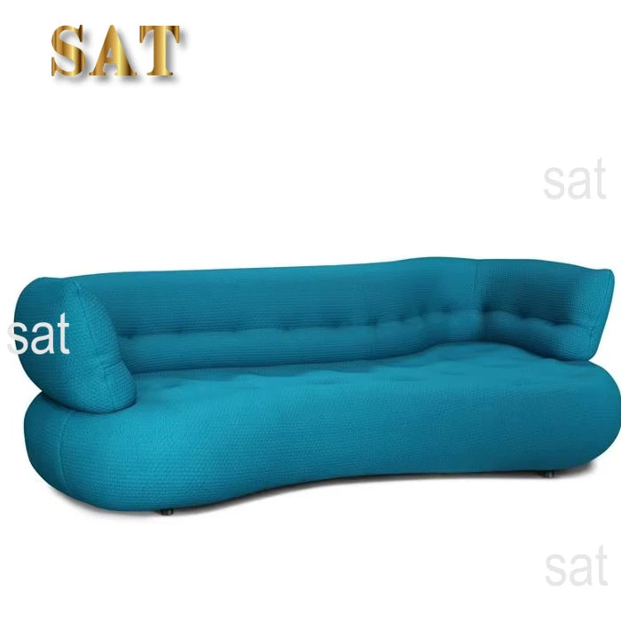 A Sofa Italian simple curved fabric sofa custom Foshan furniture