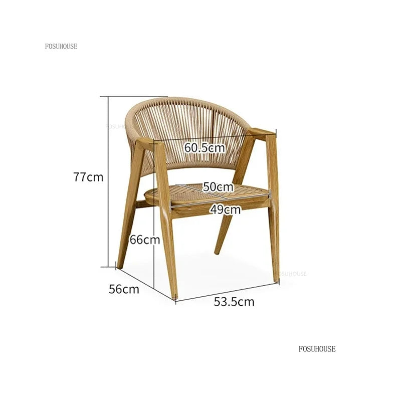 Waterproof and Sun-proof Garden Outdoor Chairs Leisure Outdoor Furniture Aluminum Alloy Chair Modern Patio Balcony Table Chairs