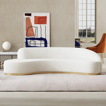 Blue Fancy Couches Curved Nordic Comfortable Designer Floor Living Room Sofa Modern Lounge Wood Divano Moderno Unique Furniture