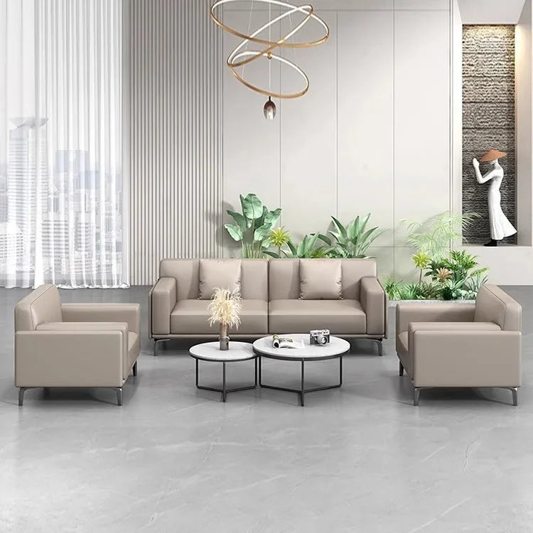 Office sofa, business reception meeting room, simple and modern office sofa, coffee table combination for rest