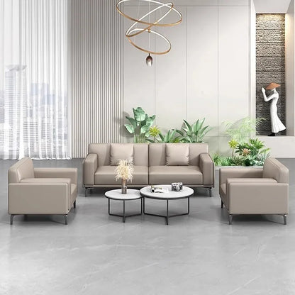 Office sofa, business reception meeting room, simple and modern office sofa, coffee table combination for rest