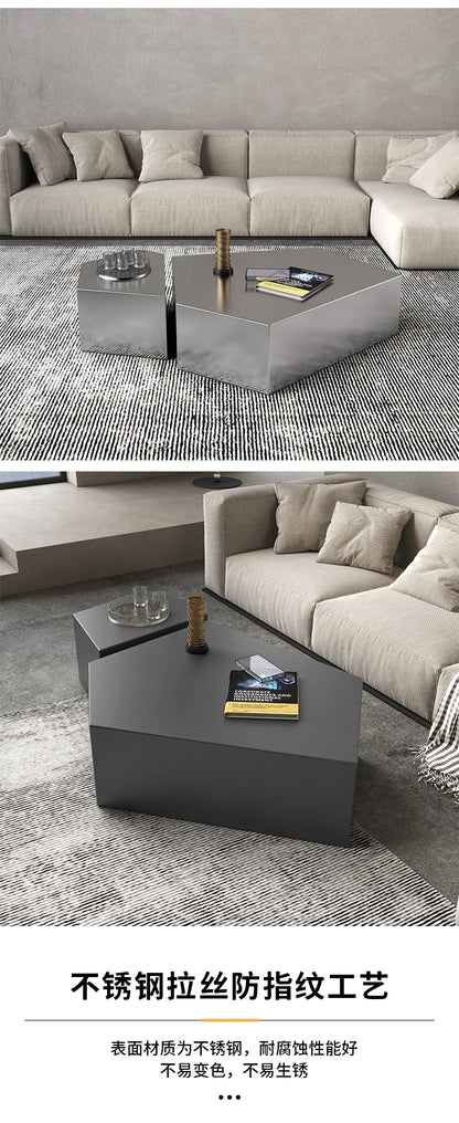 Glam Simple Coffee Table Ornaments Frame Design Storage Coffee Table Modern Aesthetic Meubles De Salon House Accessories