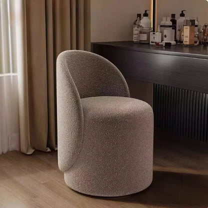 Light luxury Nordic makeup chair bedroom dresser fairy stool high backrest Internet celebrity simple home manicure round stool