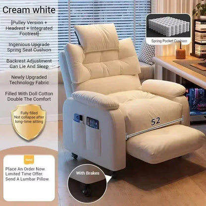 Luxurious Living Room Office Chairs Gaming Armchair Swivel Ergonomic Office Chair Relaxing Recliner Office Furniture Sillas LLOC